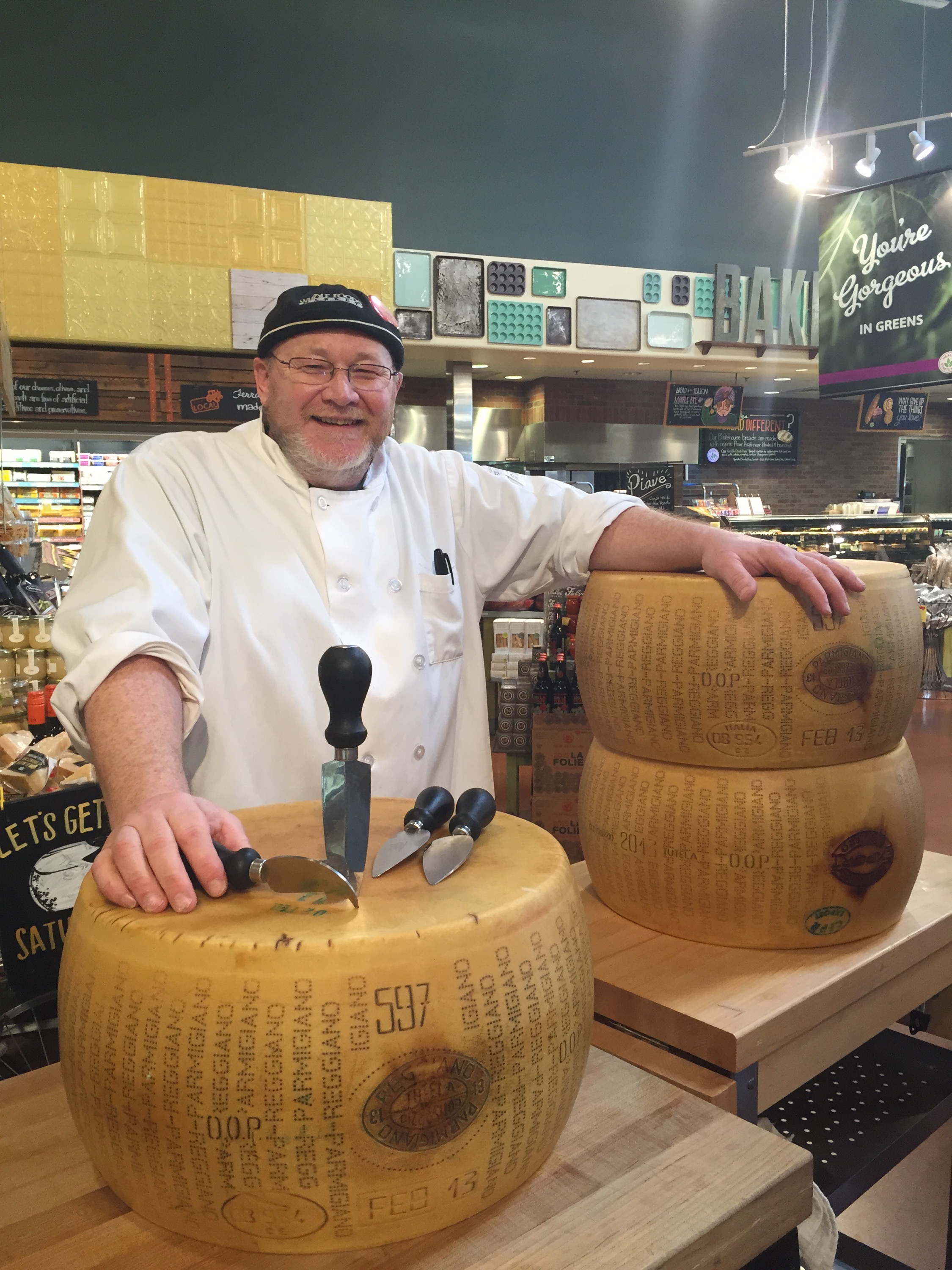 See the art of cracking a wheel of Parmigiano-Reggiano at Whole